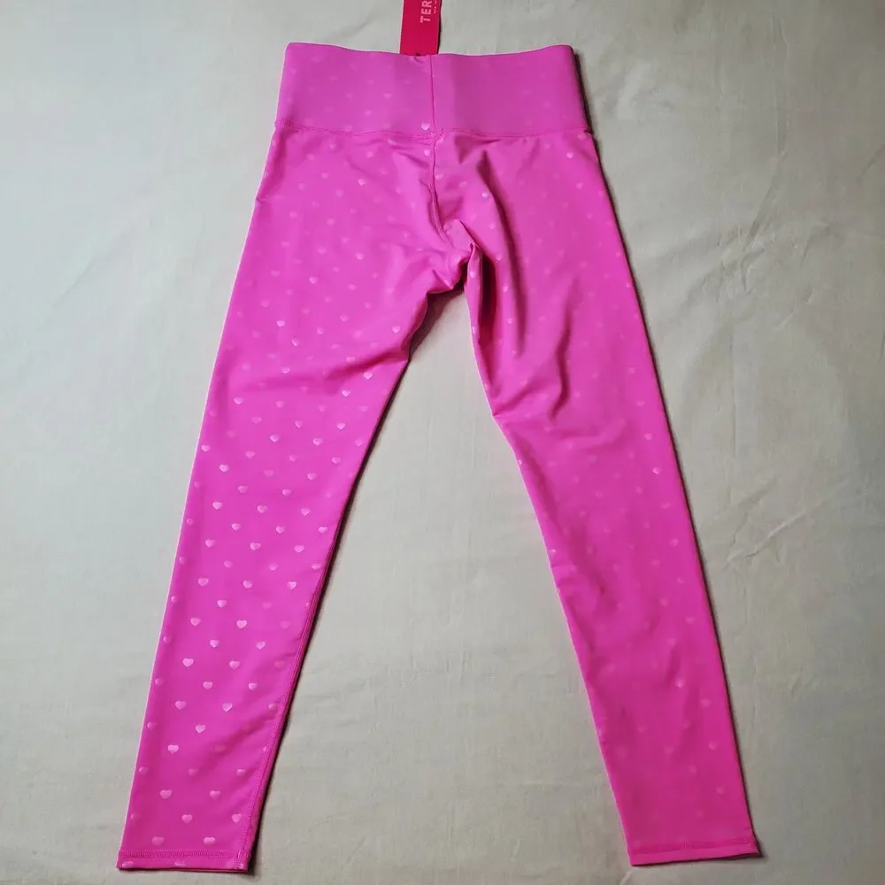 Terez Women's Size M NWT Heart Foil Uplift Leggings Pink - Picture 5 of 6